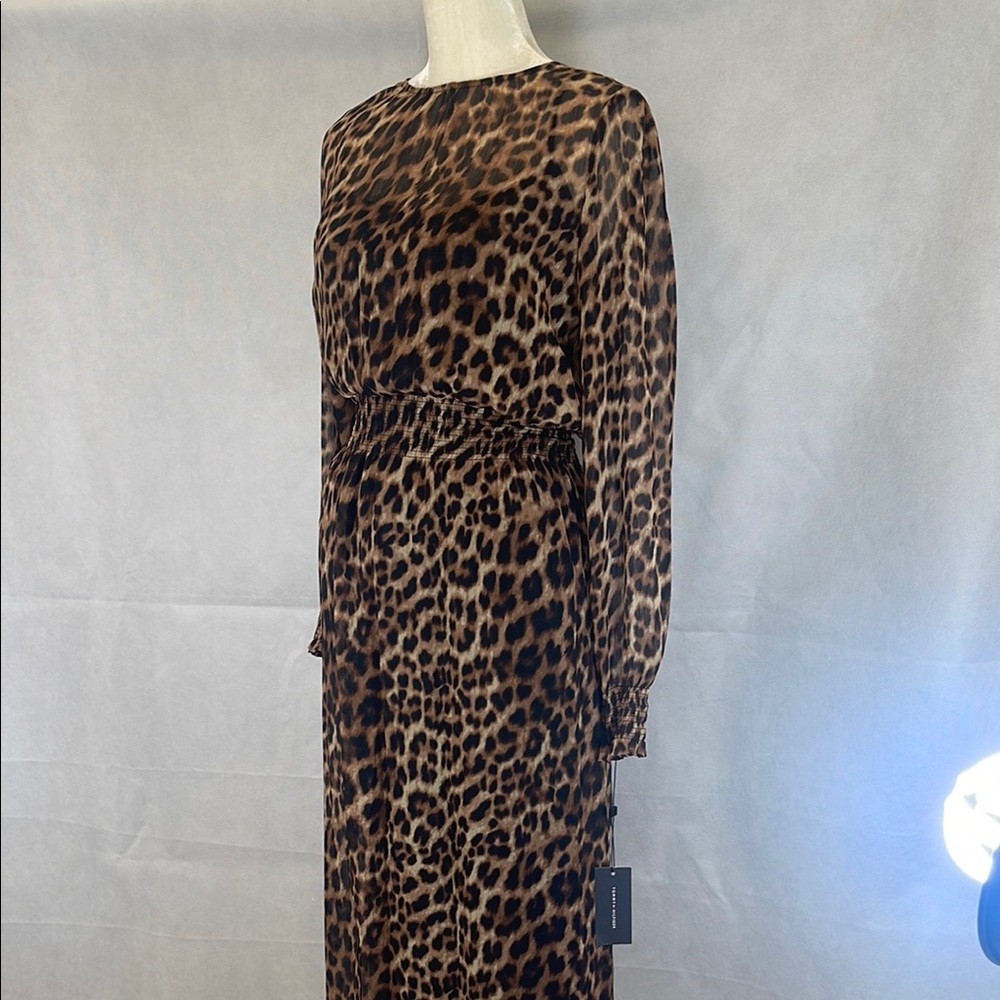 Leopard Print Long Sleeve Dress - Picture 13 of 14